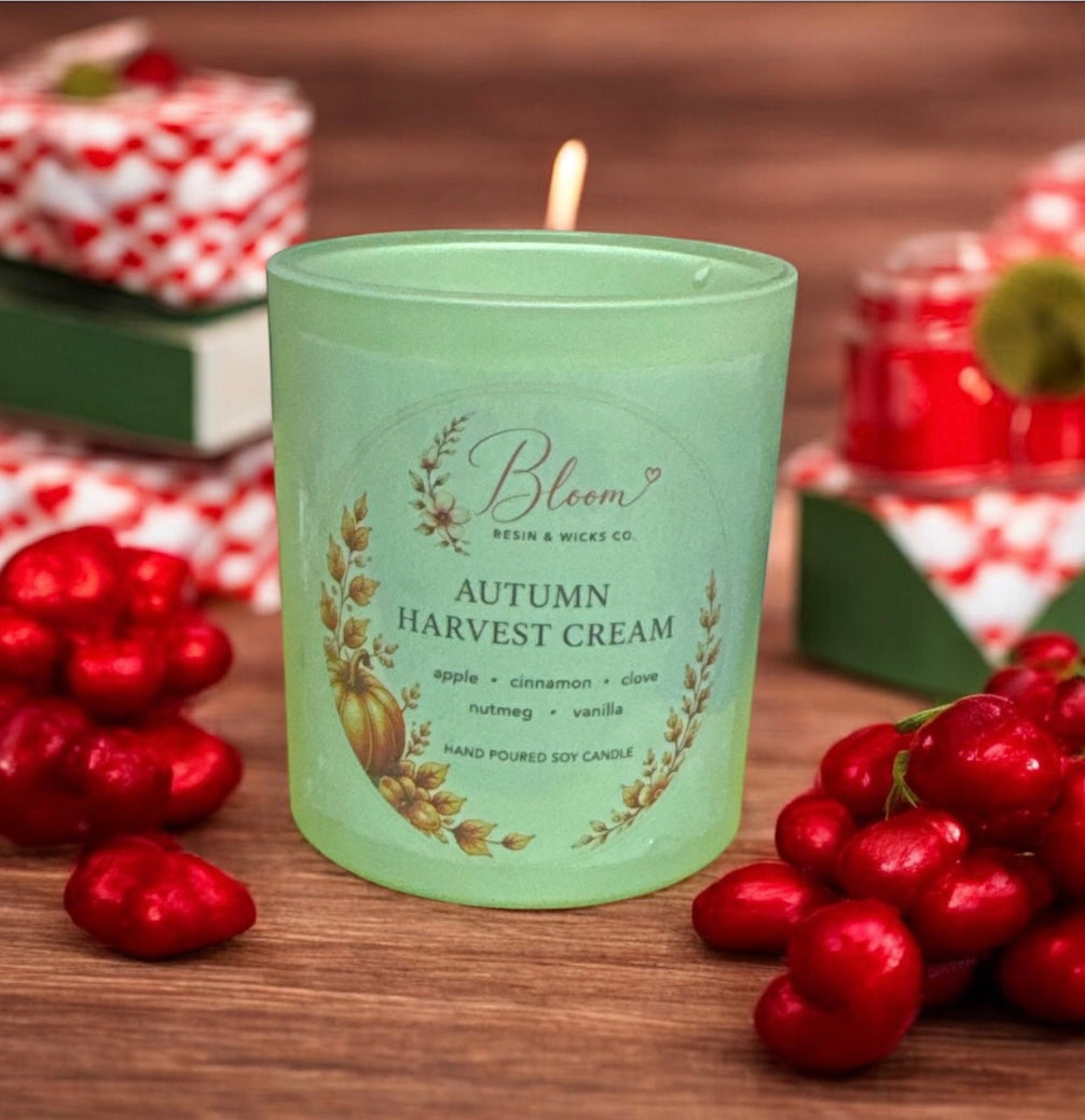 Autumn Harvest Cream Candle
