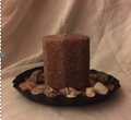 Cocoa Bloom Pillar Candle