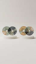 Resin coasters set in sage veil