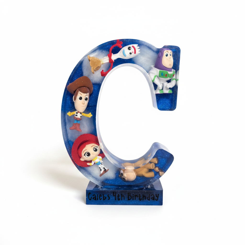Custom Toy Story resin letter product photo